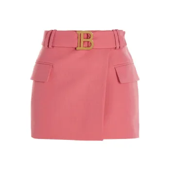 BALMAIN Casual Short Skirts Women's Pink