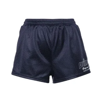 SPORTY & RICH Logo printed Mesh Mini Shorts