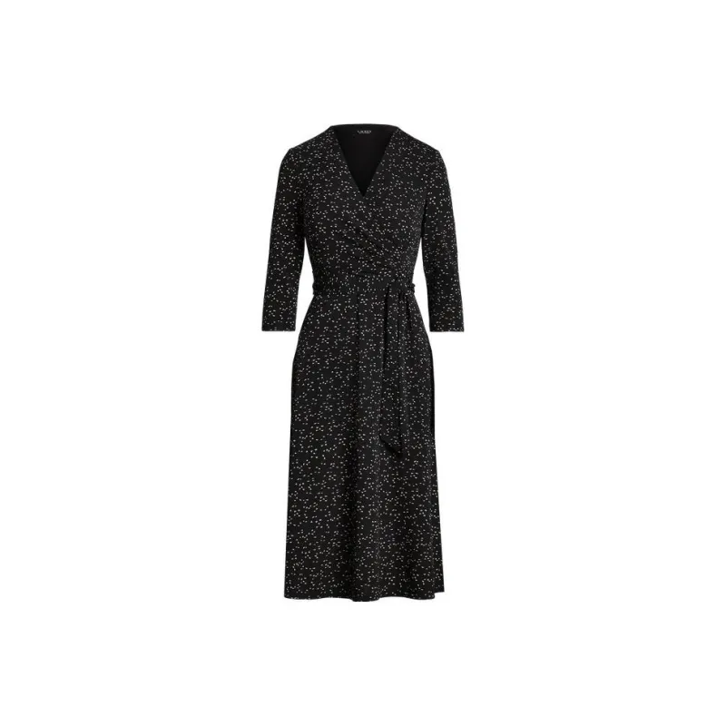 Polo Ralph Lauren SS23 Long Sleeved Dress Women's Black-0