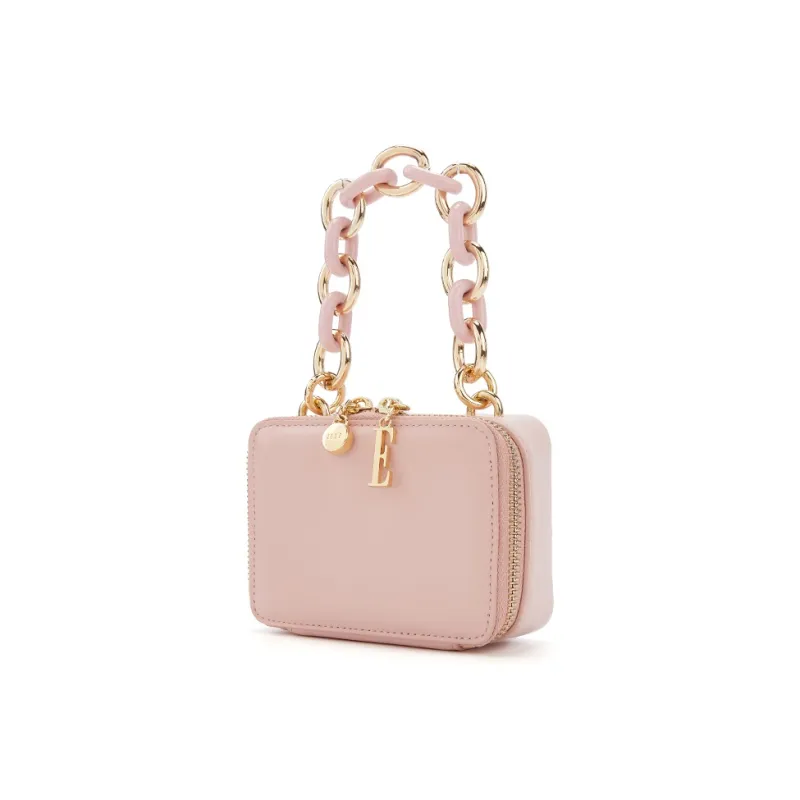 ELLE Cow Leather Box Bag Handbag Women's Multicolor-11