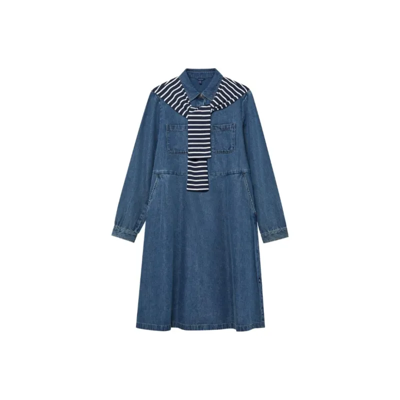 NAUTICA Long Sleeved Dresses Women's Indigo-0