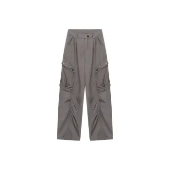 Honey Cargo Pants Unisex Gray Green