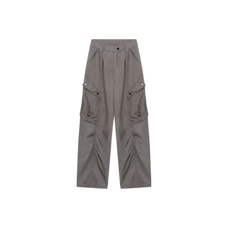 Honey Cargo Pants Unisex Gray Green-0