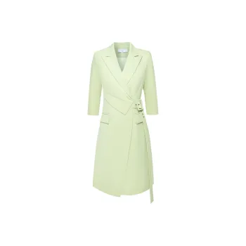 ONE SHALLOW Long Sleeved Dresses Women's Green