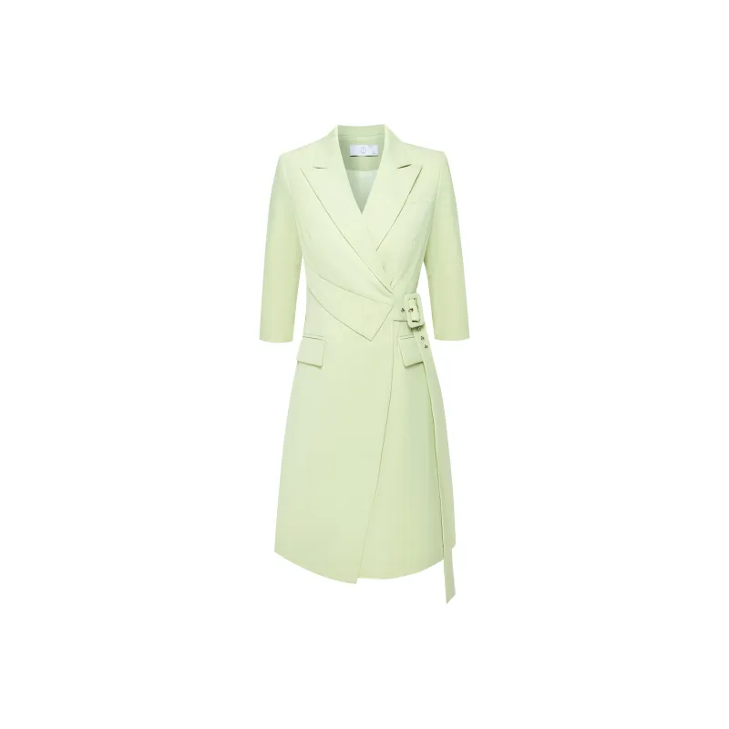 ONE SHALLOW Long Sleeved Dresses Women's Green-0