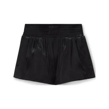 Alexander Wang Wide Elastic Mini Shorts Black