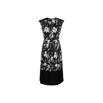 JZ. ANNAKRO Short Sleeved Dress Women's Floral Black