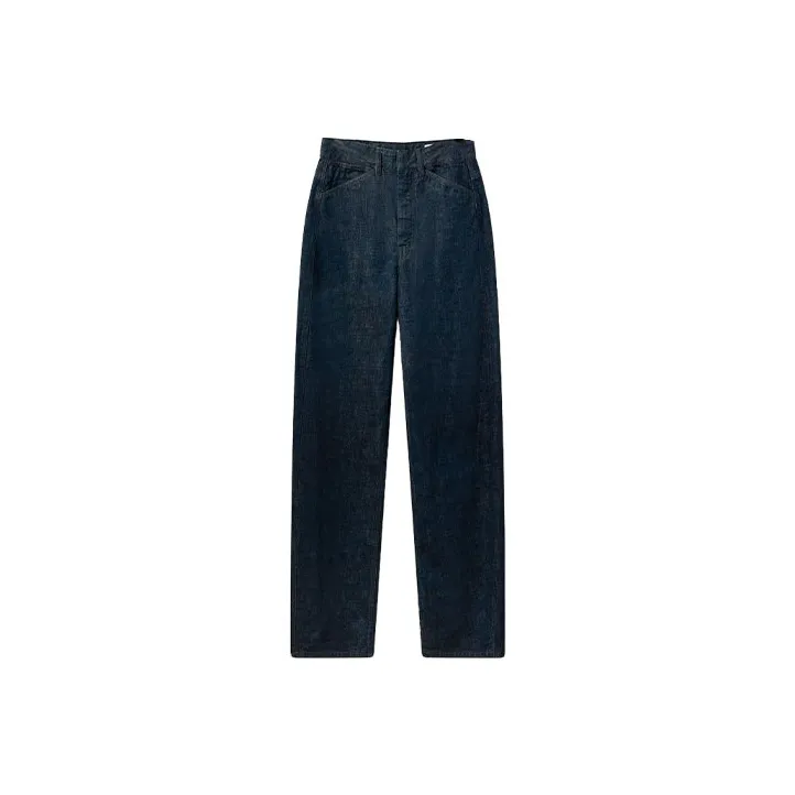 Lemaire Twisted Pants 'Denim Indigo'-0