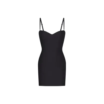 SKIMS BODY UNDERWIRE SLIP DRESS Slip Dresses Women's ONYX/Onyx