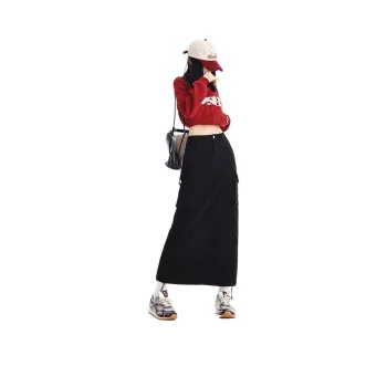 SONGS ALONG Denim Long Skirts Women's