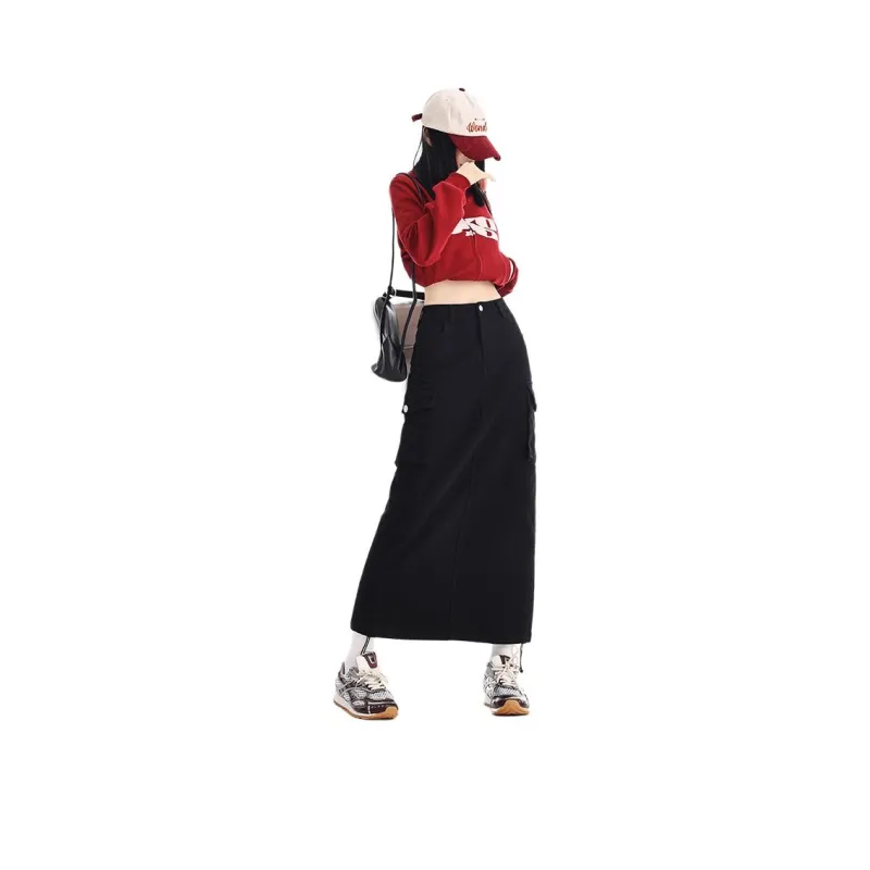 SONGS ALONG Denim Long Skirts Women's-0