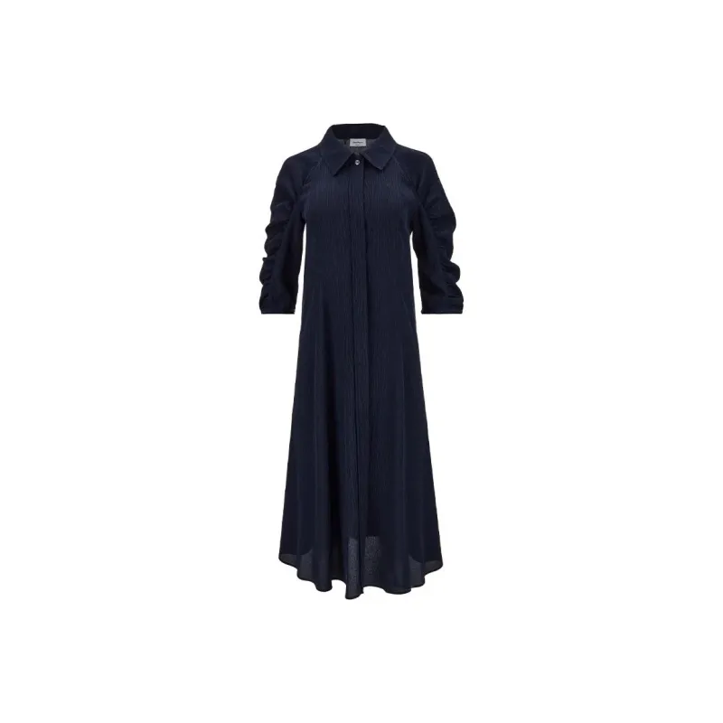 Ferragamo Long-Sleeved Dresses Women's Blue-0