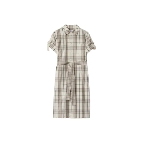WE11DONE Checked Mini Dress