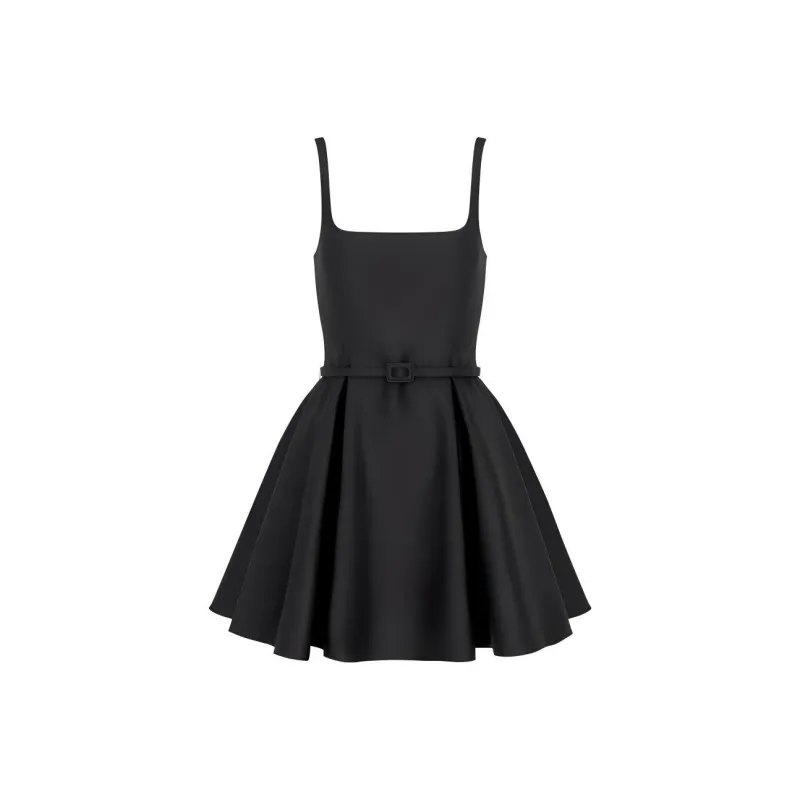 DIOR SS24 Slip Dresses Women's Black-0