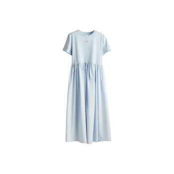 H&M Short Sleeved Dress Women's Light Blue