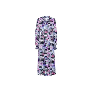 MASFER.SU Long Sleeved Dresses Women's Multicolor
