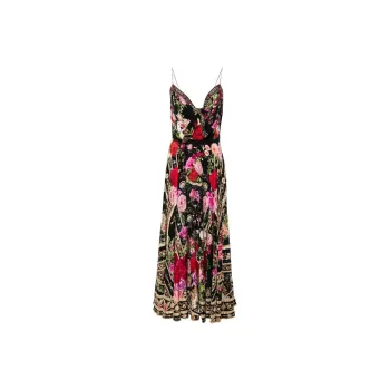Camilla Long Dress W/ Tie Front Reservation For Love