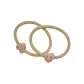 Heart Smiley Face Rubber Band 1 Pack (Apricot)
