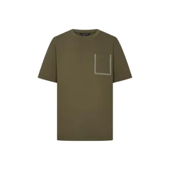URBAN REVIVO T Shirts Men Olive Green
