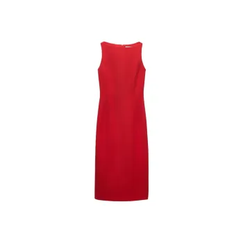 ZARA Sleeveless Dress Women's Bright Red