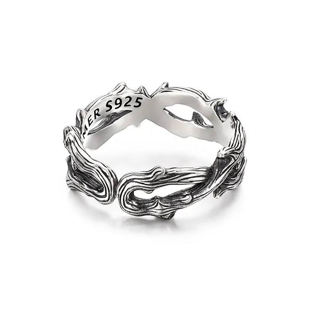 IDEAGEMER 925 Sterling Silver Rings Men's-2