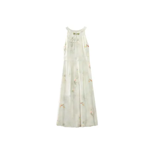 Alxnan Wireless Dress Women's Light Green