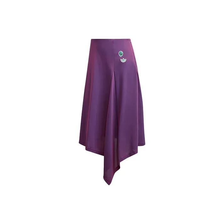 Adidas Originals Casual Long Skirts Women's Purple-0