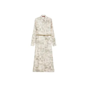 MaxMara Long Sleeved Dress Women's Light Gray