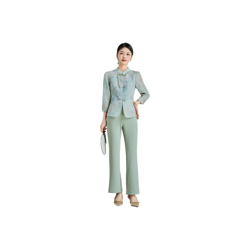 Mylan Casual Suit Women's Pea Green-0