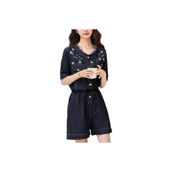 Wbwq Jumpsuit Women's Navy Blue