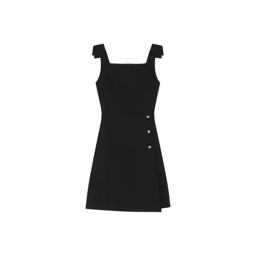 VEGA CHANG Slip Dresses Women's Late Dinner Black