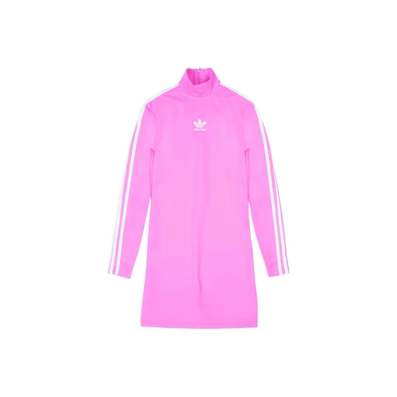 Adidas Originals X Balenciaga Long-Sleeved Dresses Women's Pink-0