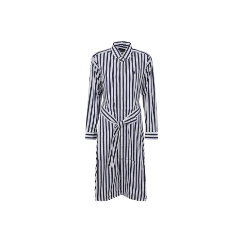 Polo Ralph Lauren Striped Tie Waisted Shirt Dress