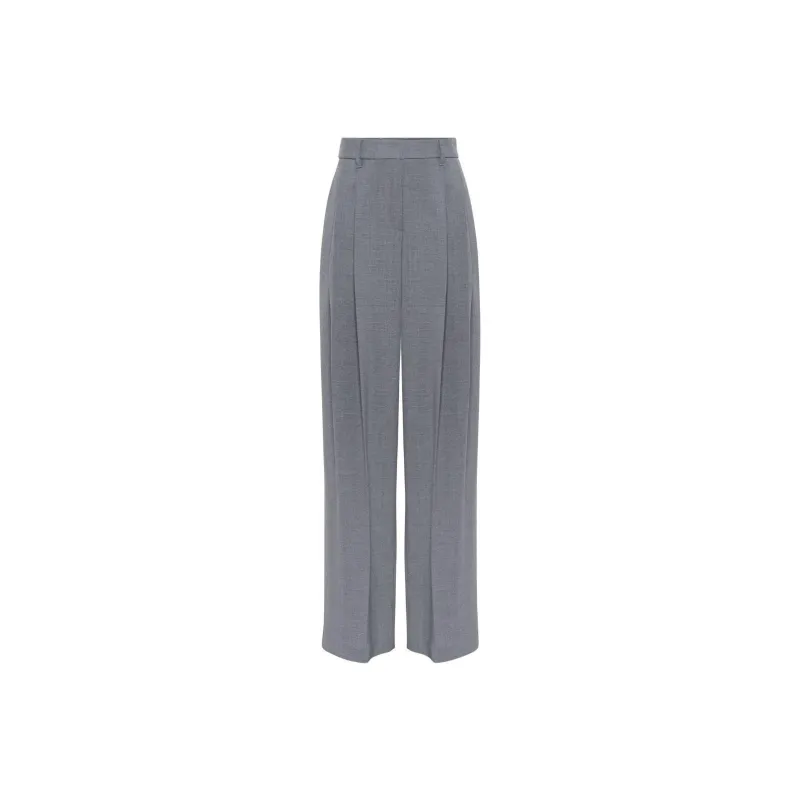 Brunello Cucinelli Pleated Wide Leg Trousers-0
