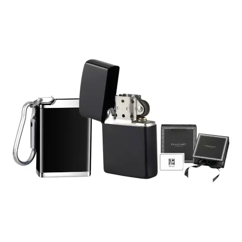 Beauty Of Flower Makeup Lighter Ashtray Gift Box Set, Surprise Gift Offer Black