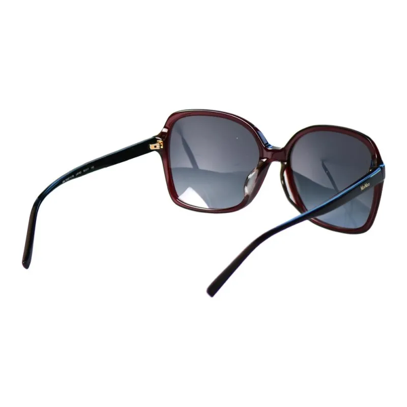MaxMara Plate Frame Butterfly Sunglasses Unisex Red-3