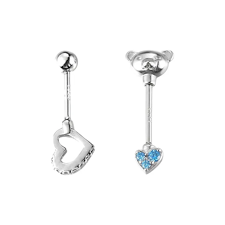 EAR PARTNER 925 Sterling Silver Stud Earrings Women's-6