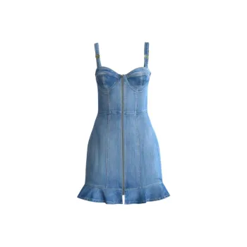 GUESS Slip Dresses Women's Denim Blue
