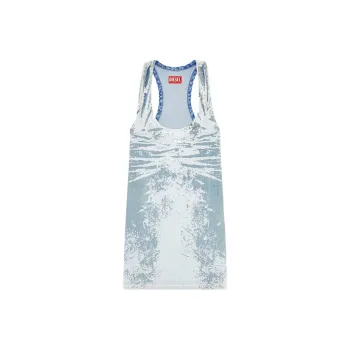 DIESEL De-Purva-Fse Distressed Denim Dress