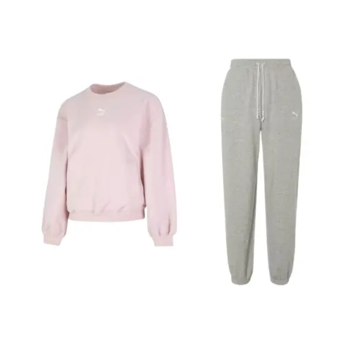 PUMA Women's Fashion Sweatshirt Sweatshirt Set Women's