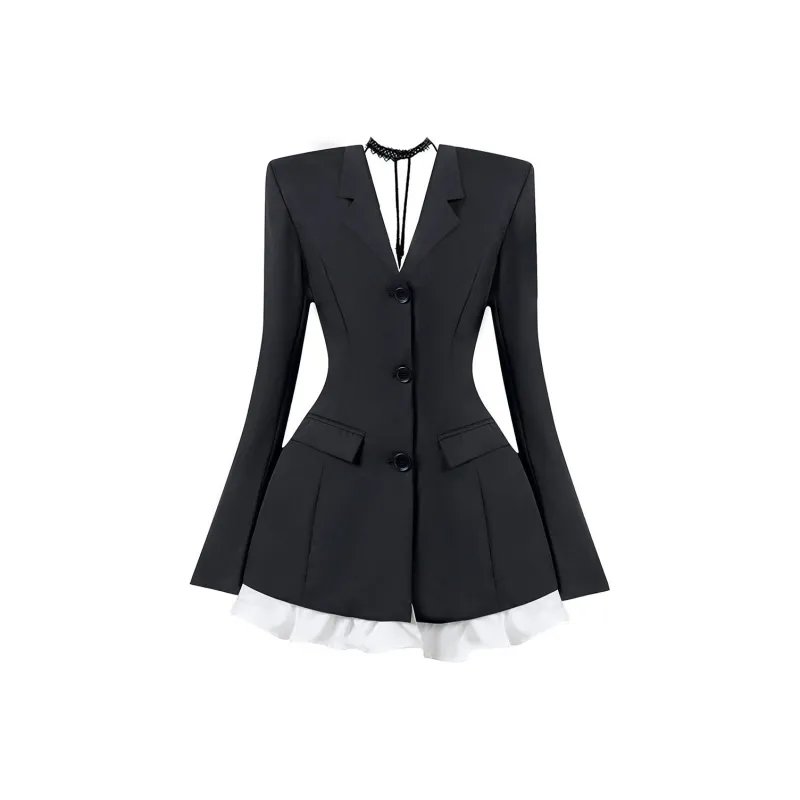 FOASIS Long Sleeved Dress Women's Black-0