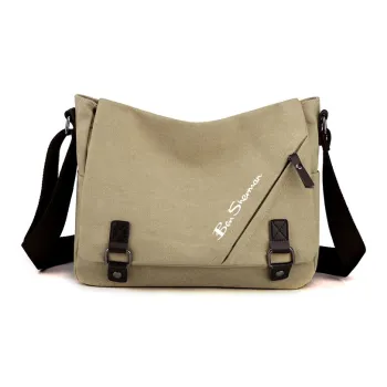 BEN SHERMAN Canvas Bag, Shoulder Bag Unisex Multicolor
