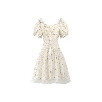 Yvetteclassic Short Sleeved Dresses Women's Floral