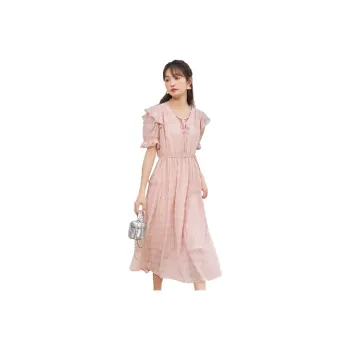 MISHOW Short-Sleeved Dresses Women's Light Sweet Pink
