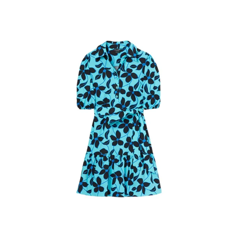 Kate Spade Floral Puff Sleeve Dress-0