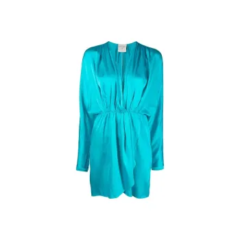 Forte Forte Long-Sleeved Dresses Women's Sea Blue