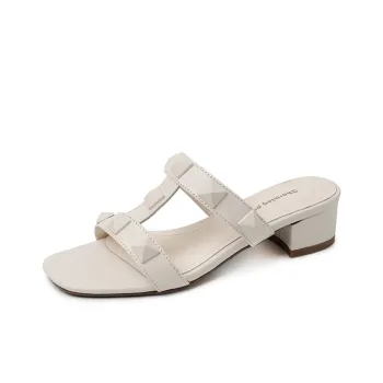 RAPHAEL SONA Stud Quiet Slide Slippers Women's