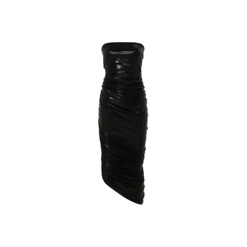 NORMA KAMALI Diana Shirred Midi Dress