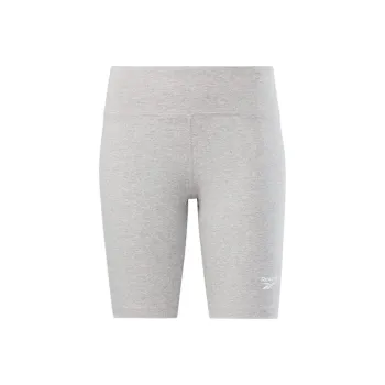 Reebok Identity Small Logo Cotton Bike Short Casual Shorts Women's Medium Gray Sandalwood
