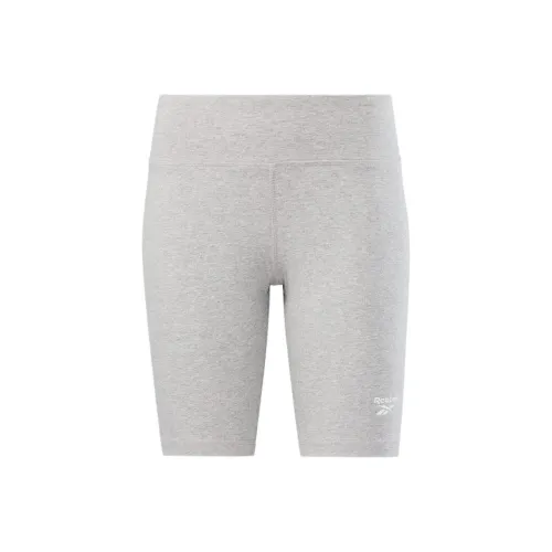 Reebok Identity Small Logo Cotton Bike Short Casual Shorts Women's Medium Gray Sandalwood